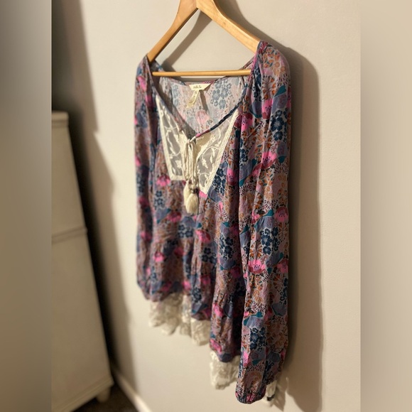 Matilda Jane Sew Perfect Floral Peasant Blouse Sz XXL 2X Large - Picture 5 of 9